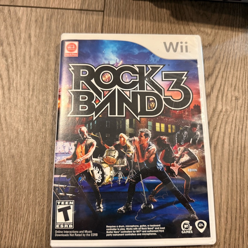 Nintendo Wii Rock Band 3 Bundle + Guitar Hero 5 & Track Pack Vol 2